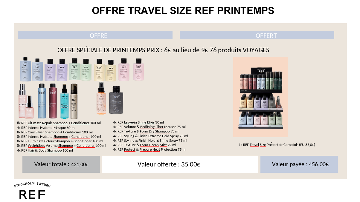 REF - OFFRE TRAVEL SIZE PRINTEMPS