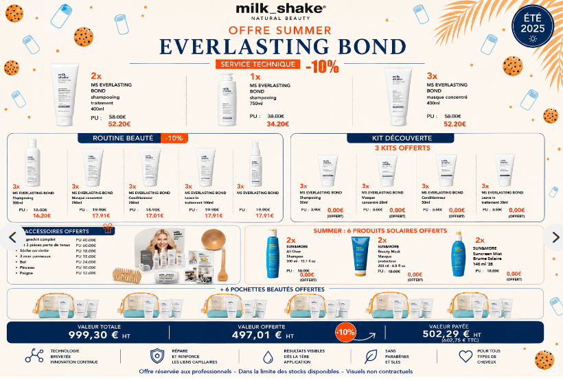 MILKSHAKE - OFFRE SUMMER EVERLASTING BOND