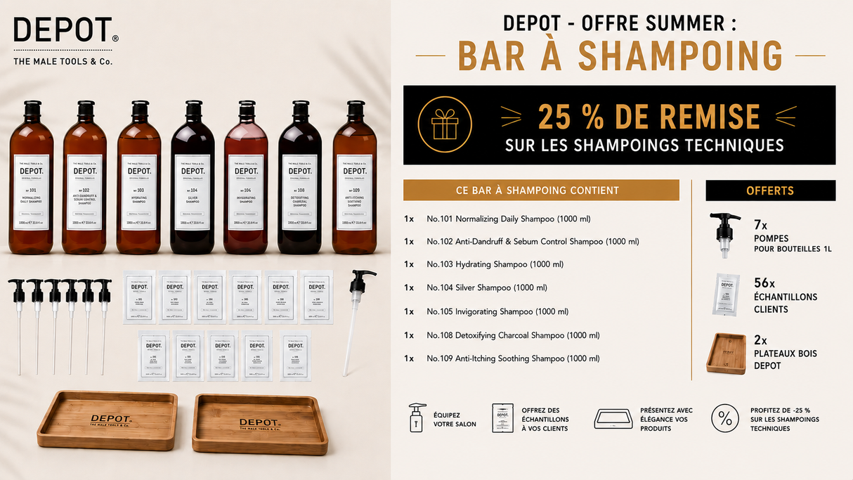 DEPOT - OFFRE SUMMER : BAR A SHAMPOING