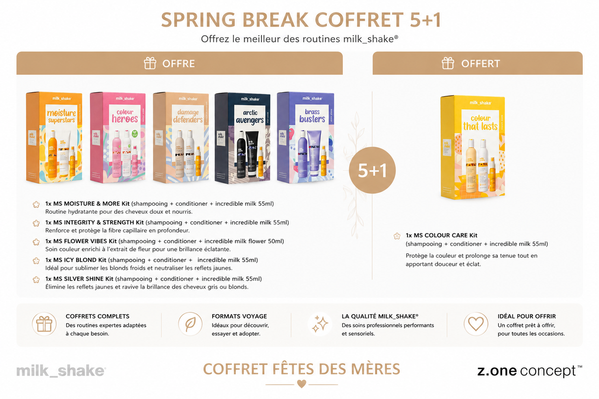 DISTRI/MILKSHAKE - SPRING BREAK COFFRET 5+1