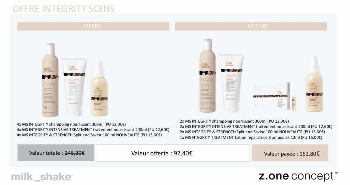 MILKSHAKE - OFFRE INTEGRITY SOINS 2025