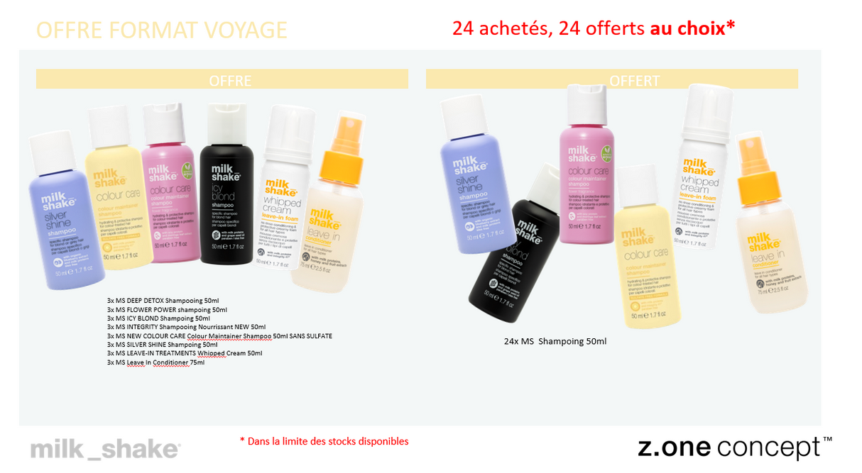 MILKSHAKE - OFFRE FORMAT VOYAGE NOEL '25