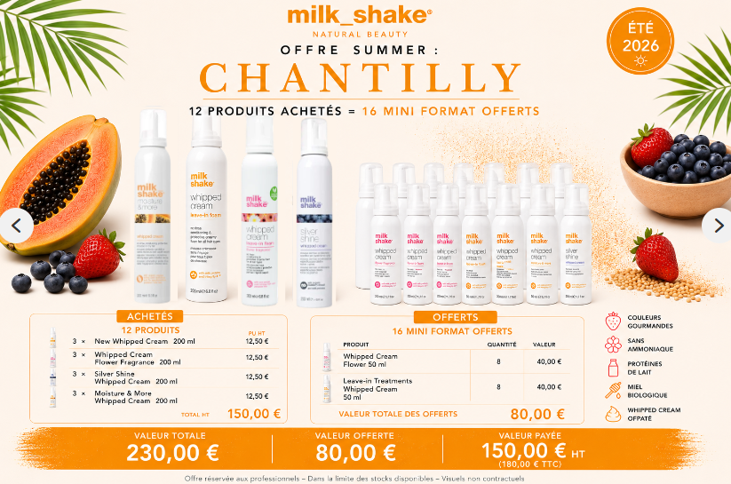 MILKSHAKE - OFFRE SUMMER : CHANTILLY
