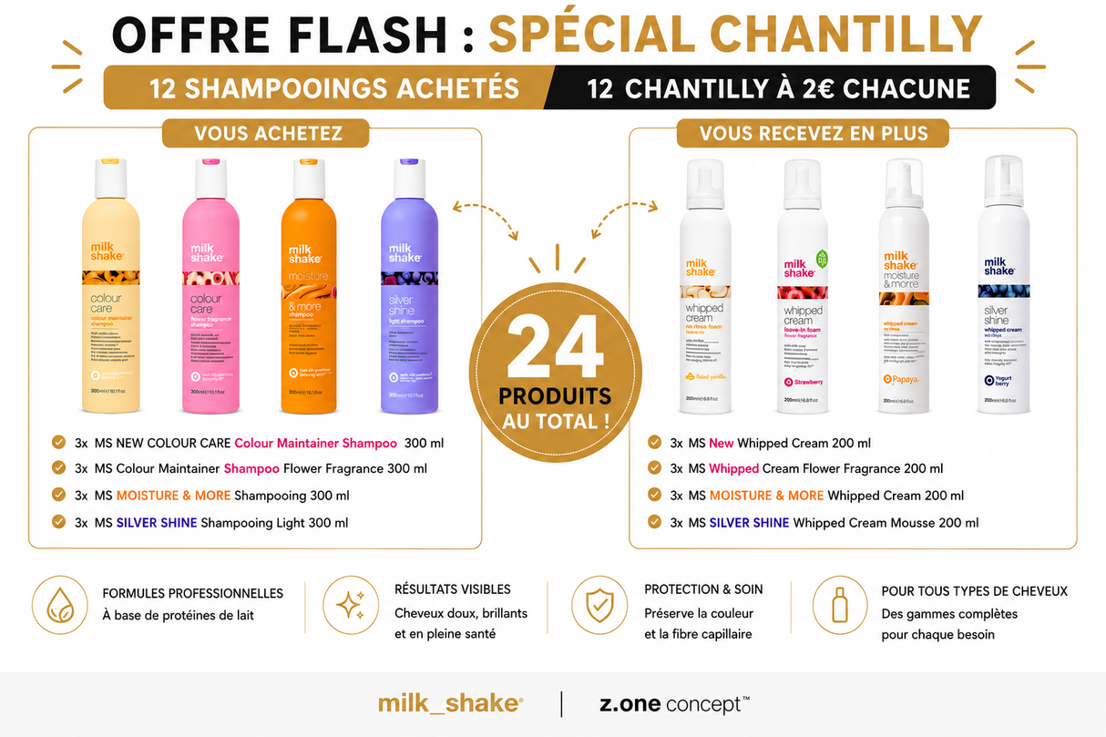 MILKSHAKE - OFFRE FLASH : SPÉCIAL CHANTILLY