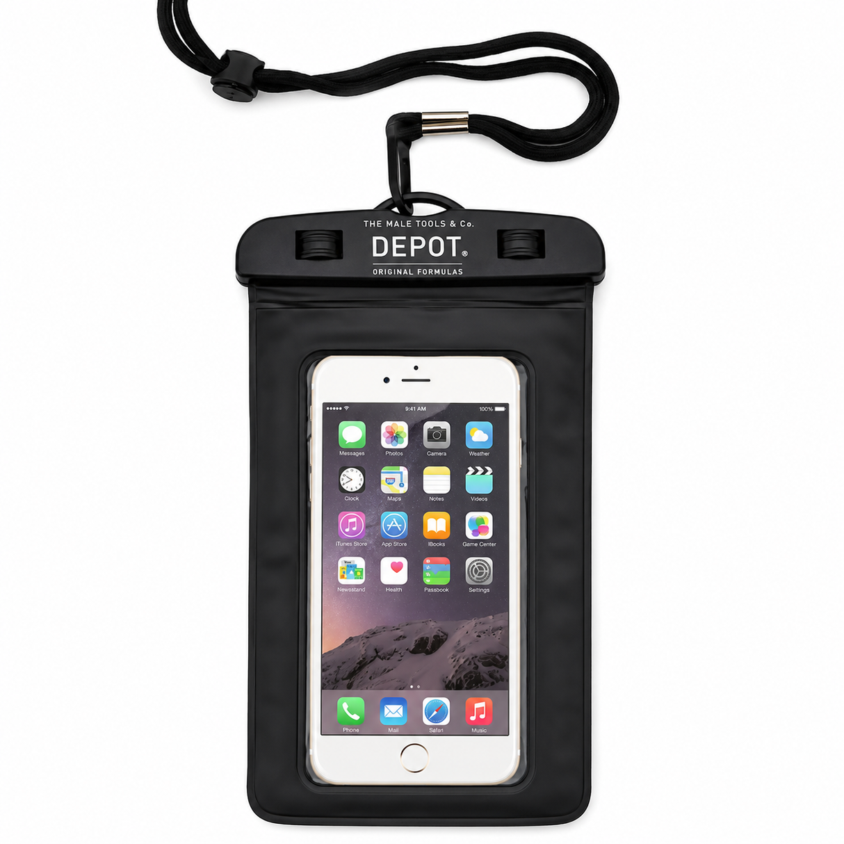 Depot Pochette PVC noire pour mobile
