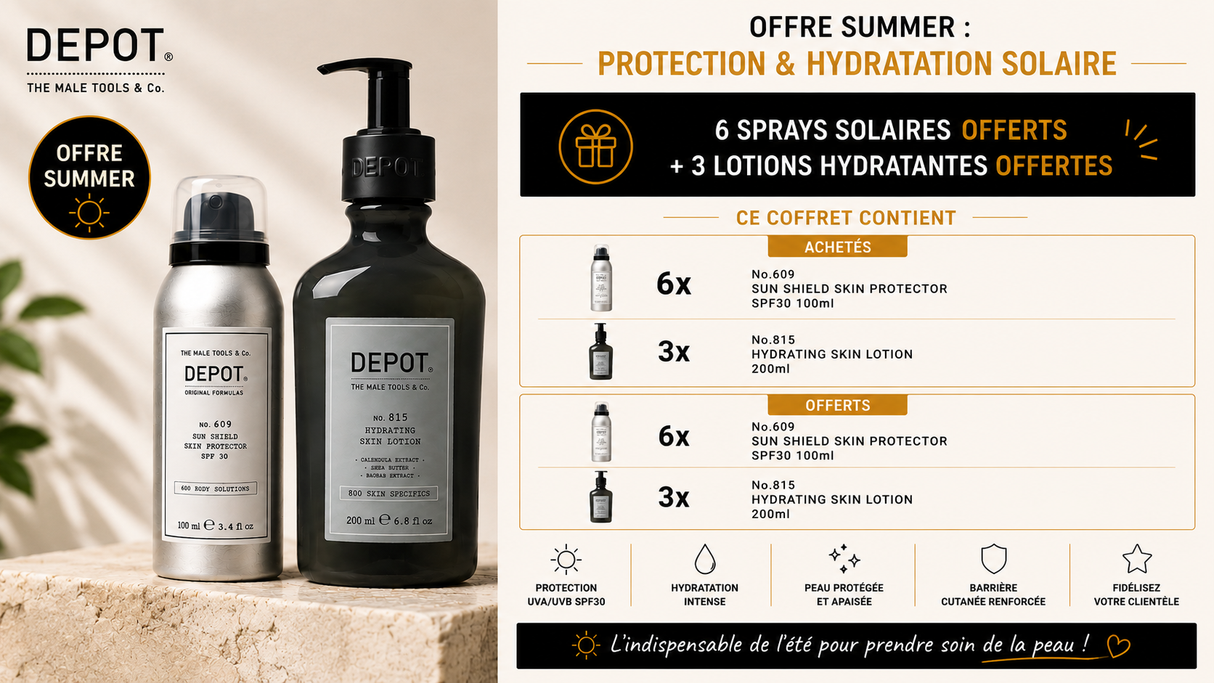 DEPOT - OFFRE SUMMER : PROTECTION ET HYDRATATION SOLAIRE