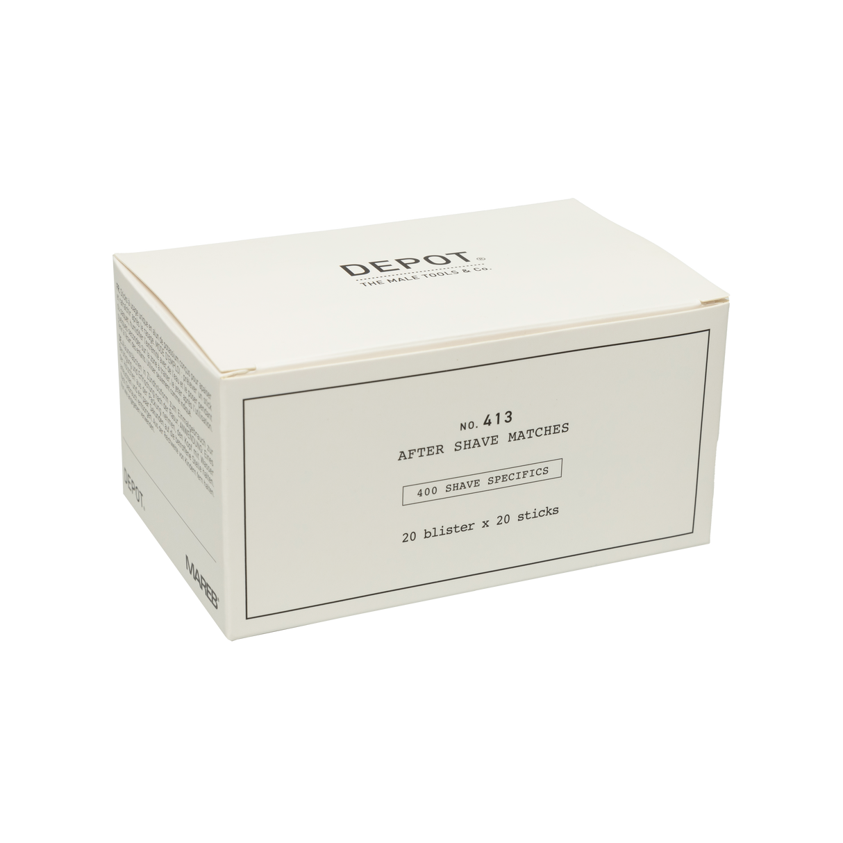 DEPOT NO.413 AFTER SHAVE MATCHES BOX /20 pqt Sticks après-rasage