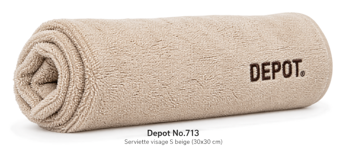 Depot No.713 Serviette visage S beige (30x30 cm)