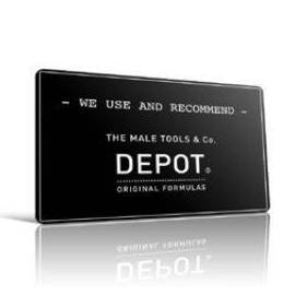 DEPOT Window Sticker Vitrine "We use and recommend"
